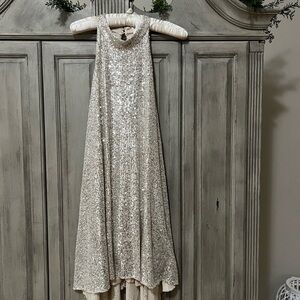 Elegant Sequin Sleeveless Dress